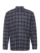 Check Overshirt Tops Shirts Casual Navy Lyle & Scott