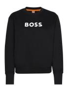 C_Elaboss_6 Tops Sweatshirts & Hoodies Sweatshirts Black BOSS