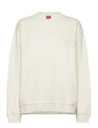 Classic Crew Tops Sweatshirts & Hoodies Sweatshirts Cream HUGO