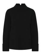 Yasemilie Highneck Knit Pullover S. Noos Tops Knitwear Turtleneck Blac...