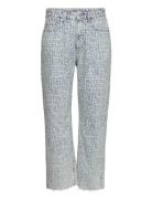 Zoey Printed Jean Bottoms Jeans Straight-regular Blue AllSaints