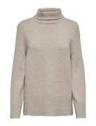 Onlfia Ls Rollneck Knt Tops Knitwear Turtleneck Grey ONLY