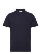 Reg Tonal Shield Ss Rugger Tops Polos Short-sleeved Navy GANT