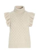 Britthie Rws Tops Knitwear Turtleneck Cream Dea Kudibal