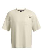 Ua Rival Waffle Crew Sport T-Kortærmet Skjorte Beige Under Armour