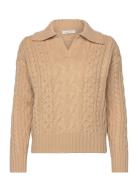 Valerie Knit Tops Knitwear Jumpers Beige Andiata