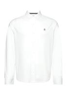 Ls Button Front Shir Tops Shirts Casual White Original Penguin