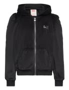 Levi's® Velour Zipped Hoodie Tops Sweatshirts & Hoodies Hoodies Black ...