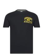 Emb Superstate Ath Logo Tee Tops T-Kortærmet Skjorte Black Superdry