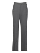 Straight-Leg Suit Trousers Bottoms Trousers Suitpants Grey Hope