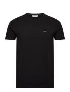 Stretch Slim Fit T-Shirt Tops T-Kortærmet Skjorte Black Calvin Klein