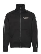 Monotype Track Zip Through Tops Sweatshirts & Hoodies Sweatshirts Blac...