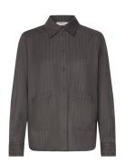 Mschmarelda Shirt Stp Tops Shirts Long-sleeved Grey MSCH Copenhagen