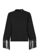 Ellie Blouse Tops Blouses Long-sleeved Black MAUD