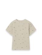 T-Shirt Waffle Tops T-Kortærmet Skjorte Beige Garbo&Friends