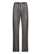 Pantalon King Disco Bottoms Trousers Wide Leg Black ROSEANNA