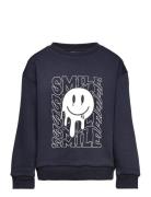 Sweatshirt Tops Sweatshirts & Hoodies Sweatshirts Navy Sofie Schnoor B...