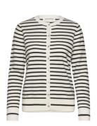 Cissesw Stripe Cardigan Tops Knitwear Cardigans Cream Sofie Schnoor