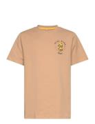 Tnjulio S_S Tee Tops T-Kortærmet Skjorte Beige The New