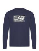 T-Shirt Tops T-Langærmet Skjorte Navy EA7