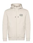 Sweatshirts Tops Sweatshirts & Hoodies Hoodies Cream EA7