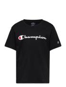 Crewneck T-Shirt Sport T-Kortærmet Skjorte Black Champion