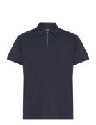 Clean Formal Polo S/S Tops Polos Short-sleeved Navy Clean Cut Copenhag...