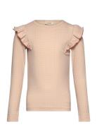 Nmfbaya Ls Slim Top Lil Tops T-shirts Long-sleeved T-Skjorte Beige Lil...