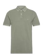 Garment Dye Polo Tops Polos Short-sleeved Green Lee Jeans