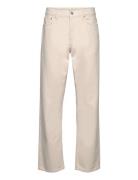 Natur Cotton Coen Jeans Bottoms Jeans Regular Cream Mads Nørgaard