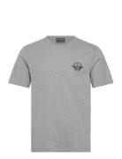 Graphic Tee Graphic Tops T-Kortærmet Skjorte Grey Dockers