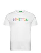 T-Shirt Tops T-Kortærmet Skjorte White United Colors Of Benetton