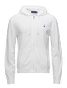 Spa Terry Full-Zip Hoodie Tops Sweatshirts & Hoodies Hoodies White Pol...