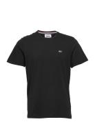 Tjm Slim Jersey C Neck Ext Tops T-Kortærmet Skjorte Black Tommy Jeans