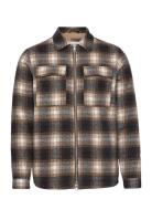 Lined Overshirt Tops Overshirts Multi/patterned Revolution