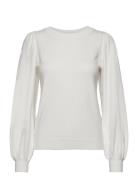 Mschtamana Rachelle Pullover Tops Knitwear Jumpers White MSCH Copenhag...