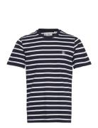 Org Jrsy Breton Tee Tops T-Kortærmet Skjorte Navy Original Penguin