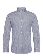 Bs Brady Slim Fit Shirt Tops Shirts Business Navy Bruun & Stengade