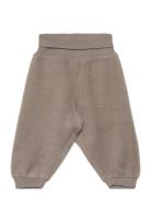 Wool Fleece Trousers Bottoms Trousers Grey Wheat