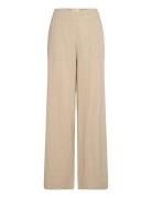 Lineafv Work Bottoms Trousers Wide Leg Beige FIVEUNITS