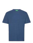 T-Shirt Tops T-Kortærmet Skjorte Blue United Colors Of Benetton