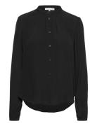 Sranna Shirt Tops Blouses Long-sleeved Black Soft Rebels