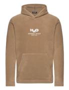 Blåvand Fleece Hoodie Tops Sweatshirts & Hoodies Hoodies Brown H2O