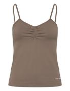 Top Tops T-shirts & Tops Sleeveless Brown Sofie Schnoor