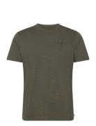 Newport Round Neck Sport T-Kortærmet Skjorte Khaki Green Calvin Klein ...