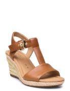 Wedge Sandal Espadrillos Med Hæl Sandal Brown Gabor