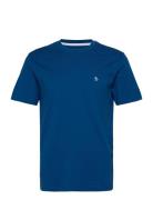 Cont Pin Point Embro Tops T-Kortærmet Skjorte Blue Original Penguin