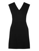 Women Merino 200 Granary Sleeveless V Neck Dress Kort Kjole Black Iceb...