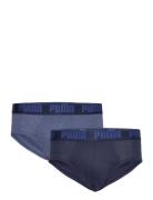 Puma Men Everyday Brief 2P Underbukser Y-front Briefs Blue PUMA