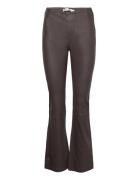 Cedariw Long Pants Bottoms Trousers Leather Leggings-Bukser Black InWe...